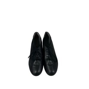 CAPEZIO TELE TONE TAP Women's Black Leather Lace Up Dance Shoes  9M
